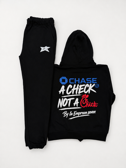 Chase a check not a chick outfit